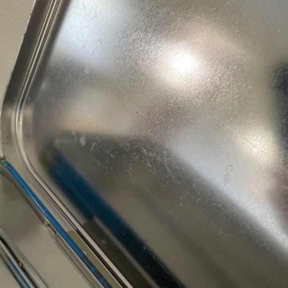 Vtg Hawaiian Girls Two Sided Vertical Tin Lunch Box Accoutrement Hula Hawaii - Picture 15 of 16